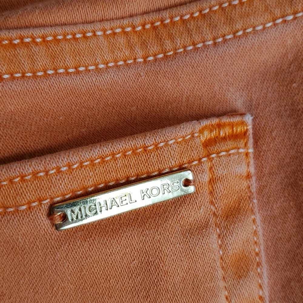 Michael Kors Orange 🍊 Izzy Cropped Skinny pants sz 8